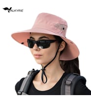 Valkyrie Outdoor Güneş Şapkası Unisex Kamp Trekking Safari Balıkçı Şapkası UV Koruma Pembe