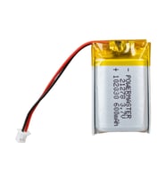 Powermaster 3.7 Volt 600 Mah Lityum Polimer Şarjlı Pil 10X20X30 mm Akıllı Saat Kulaklık Pili