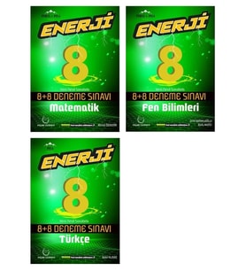 LGS 8.SINIF ENERJİ MATEMATİK FEN VE TÜRKÇE 8+8 DENEME