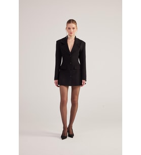 Belden Oturmalı Fit Kesim Deja Blazer Ceket Siyah