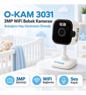 3031 3MP WiFi Bebek Kamerası – Ses Kayıtlı, Kolay Kurulum