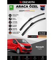 S-Dizayn Renault Trafic Ön Cam Silecek Seti 2014 Üzeri Premium Araca Özel 65-48 Cm A+ Kalite