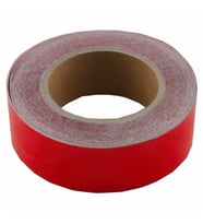 Reflektif Fosfor Şerit Bant Reflektör Kırmızı 4cm x 25 Metre