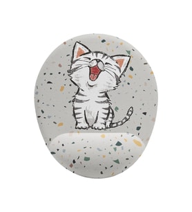 Minik Sevimli Kedi Bilek Destekli Kaymaz Buruşmaz Kırılmaz Mouse Pad