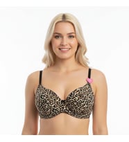 Kadın Destekli Balenli  Sütyen BB2060 (Leopar)