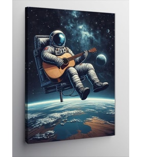 Kanvas Tablo Uzayda Astronot