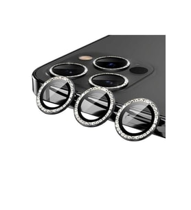 Apple iPhone 13 Pro Max Uyumlu Zore CL-06 Kamera Lens Koruyucu (Siyah)