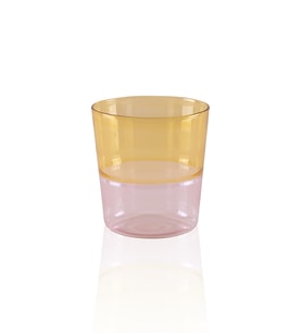 The Mia Rainbow Su Bardağı Sarı 320 ml (Şeffaf)