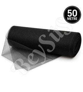 Süsleme Tülü Siyah Grek Tül 50 m