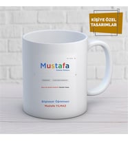 Kişiye Özel İsim Yazılabilir Bilgisayar Öğretmeni Kupa Bardak
