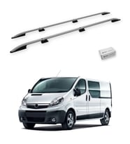 Turtle Opel Vivaro (X83) 2001-2014 / Uzun Şasi Tavan Çıtası Crown Gri