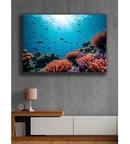 Koç stüdyo Modern tasarım kanvas tablo 50x70 (Çok Renkli)