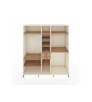 Kronos Dolap 10 Raflı 2 Çekmeceli 3 Askılı 220x59x243 Aytaşı-Çam/Çam