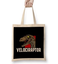 Awesome Velociraptor Dinosaur Ferocious Dino Bez Çanta Uzun Saplı