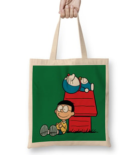 Doraemon Doraenuts 01 Bez Çanta Uzun Saplı