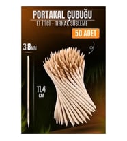 CEYLAN ADAM  Nano Portakal Çubuğu Tırnak Temizleyici Et İtici 50 Adet Absolute Professional