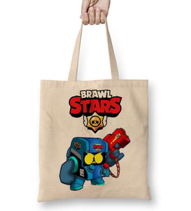 Brawl Stars 8 Bıt Bez Çanta Uzun Saplı