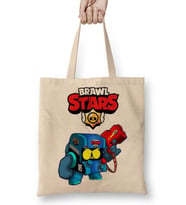 Brawl Stars 8 Bıt Bez Çanta Uzun Saplı