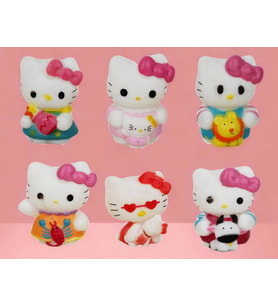 Hello Kitty Sanrio & Arkadaşları 6’lı Figür Koleksiyon Oyuncak Seti Pasta Süsü Doğumgünü Hediyesi