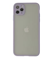 Newface Apple iPhone 12 Pro Max Kılıf Montreal Silikon Kapak - Mor