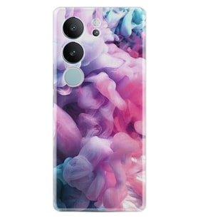 Vivo V29 Kılıf Desenli Silikon Pink Cloud 1305