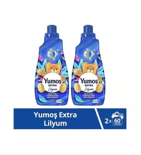 Yumoş Extra Lily Yumoş Konsantre Çamaşır Yumuşatıcı 1440 ml 60 Yıkama X2 ADET