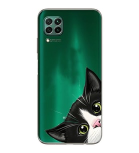 Huawei P40 Lite Uyumlu Baskılı Yumuşak Silikon Şeffaf Telefon Kılıfı