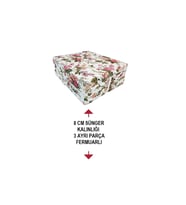 Katlanır Yatak Yer Yatağı (8 CM KALIN)Yatak 80x180 İNGİLİZ GÜLÜ 8 CM