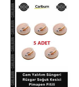 5 Adet 9 Metre Pencere Izolasyon Bandı Yapışkanlı Cam Yalıtım Süngeri Rüzgar Soğuk Kesici Pimapen Fi