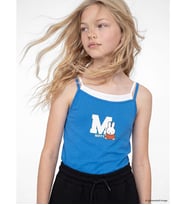 LCW Kids Mavi U Yaka Miffy Baskılı Kız Çocuk Atlet