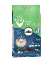 Vancat Çam Kokulu Bentonit Kedi Kumu İnce Taneli 10 KG (Beyaz)
