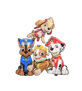 Paw Patrol 4 lü Folyo Balon Seti Chase Marshall Skye Rubble