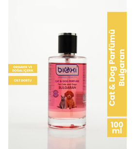 Bioxi ® Cat & Dog Parfümü Bulgaran Kokusu - Çiçek Kokulu 100 ml Kedi ve Köpek Parfümü ile Ferahlatıcı Bakım