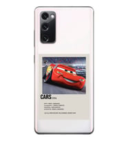Samsung Galaxy S20 FE Uyumlu Cars Mcqueen Desenli Şeffaf Telefon Kılıfı