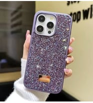 İphone 16 Pro İle Uyumlu İnce Parlak Taşlı Premium Sw Telefon Kılıfı