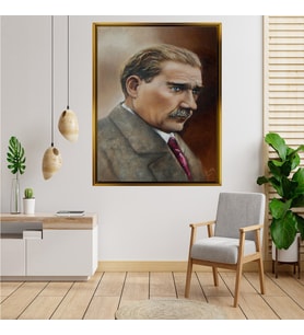 ÇERÇEVELİ ATATÜRK TABLO S558