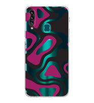 Samsung Galaxy A20s  Kamera Korumalı  Kapak Renkli Desen Tasarımlı  Şeffaf Kılıf