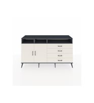 Kronos Konsol 5 Raflı 4 Çekmeceli 2 Kapaklı 176x59x99 Antrasit-Aytaşı