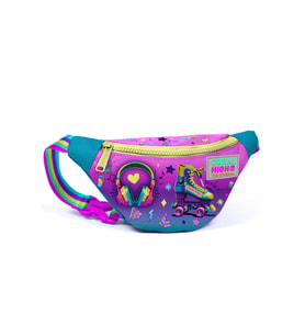 Coral High Kids Pembe Turkuaz Kulaklık Paten Desenli Bel Çantası 11506