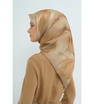 Armine Saf İpek Sura Eşarp-2026 İlkbahar-Yaz- 951900D (Vizon)
