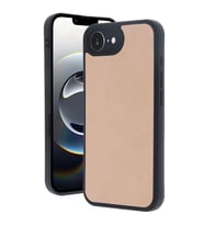 İphone 16e Kılıf Aras Deri Kapak - Pudra