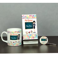 Türkçe Öğretmeni Üçlü Set (Kupa + Telefon Standı + Anahtarlık) 003