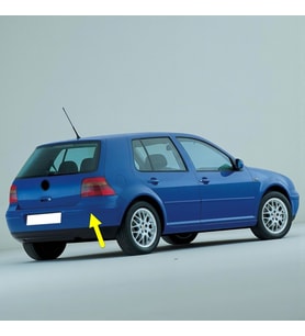 VW Golf 4 1998-2004 Arka Tampon Sağ Köşe Bandı Boyanır Tip 1J6807792A