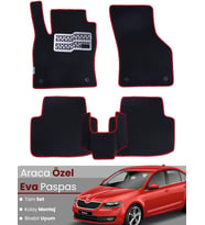 SKODA OCTAVİA 5E (2013-2019) Uyumlu EVA Paspas Tam Set–Oto Paspas,Araca Özel,Kolay Montaj
