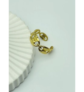Çelik Gold Ayarlanabilir Yüzük - 25yzk166