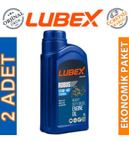 Lubex Robus Turbo 15W-40 1 Lt Mineral Motor Yağı (2 Adet)