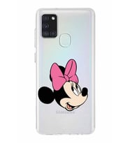 Samsung Galaxy A01  Kapak Minnie Mouse Tasarımlı Şeffaf Silikon Kılıf
