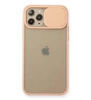 Durukar® iPhone 11 Pro Kılıf Palm Buzlu Kamera Sürgülü Silikon - Pembe