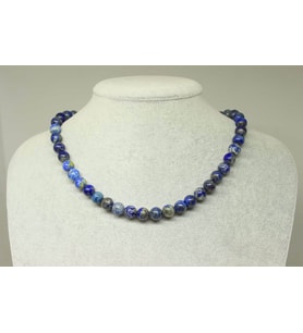 Lapis Taşı Kolye 8mm (klipsli)