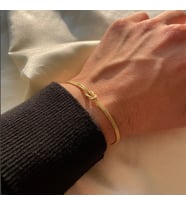DÜĞÜM BİLEKLİK İTALYAN MODEL GOLD, GÜMÜŞ VE ROSE RENK 925 AYAR GÜMÜŞ BİLEKLİK (Gold)